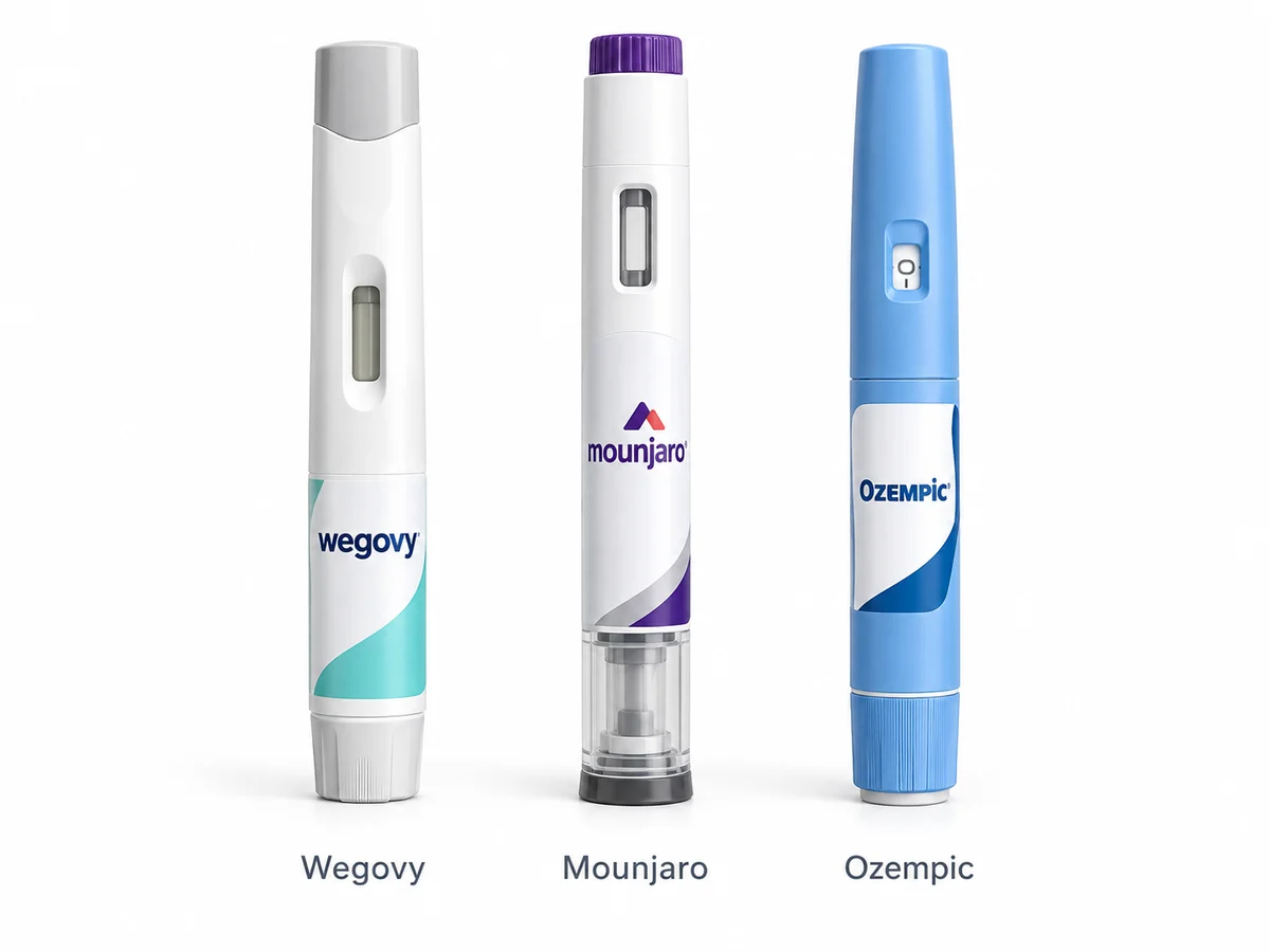 Wegovy, Mounjaro and Ozempic injection pens